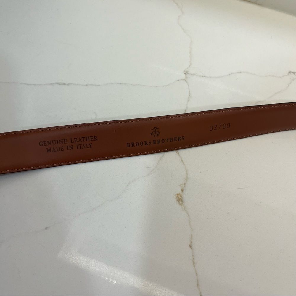 Brooks Brothers Italian Leather Belt- 32 - Picture 6 of 7